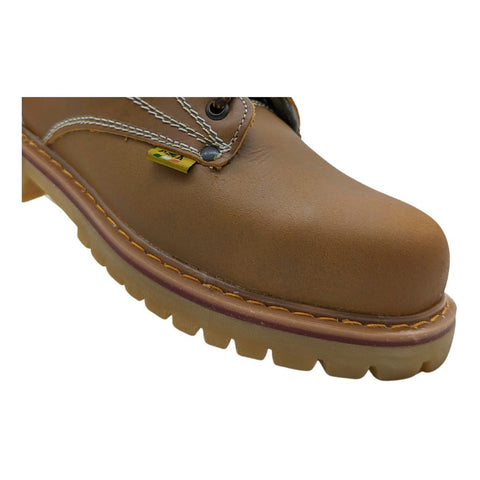 Bota Botin De Trabajo Con Casquillo Pma Modelo 136 Avellana