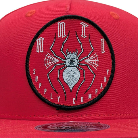 Gorra Antifashion Spider Roja Bordado Algodón 007