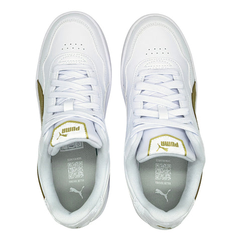 Tenis Puma Court Lally Skye Daylnigth Balnco Dorado 404295 01 Para Mujer