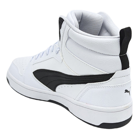 Puma Rebound V6 Mid Jr Unisex Color Blanco 393831 02