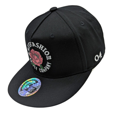 Gorra Antifashion Rosa Negro Bordado Algodón 008