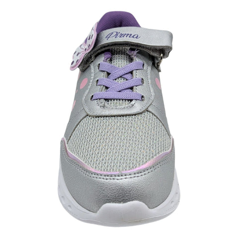 Tenis Niña Luces Led Impacto Brillo Velcro Pirma 4529