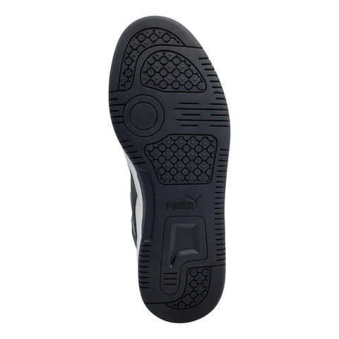 Tenis Puma Rebound V6 Bota Blanco Negro Café 392326 22 Juvenil