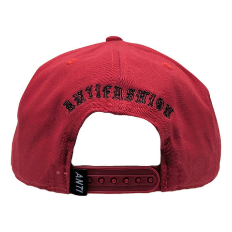Gorra Antifashion Tenebrother Red Roja Algodón Bordado 011