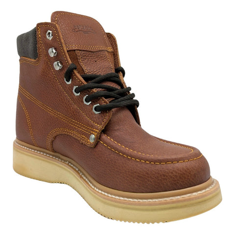 Bota De Trabajo / Casual Con Agujeta En Piel Establo Mod 513