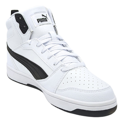 Puma Rebound V6 Mid Jr Unisex Color Blanco 393831 02