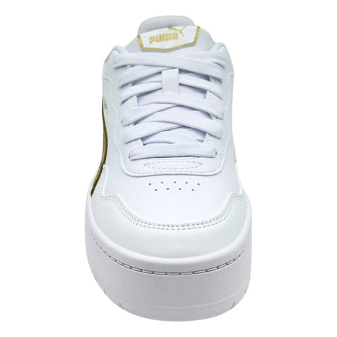 Tenis Puma Court Lally Skye Daylnigth Balnco Dorado 404295 01 Para Mujer