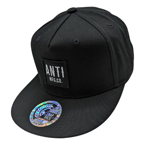 Gorra Antifashion Negra Logo Blanco Bordado 100% Algodón 001