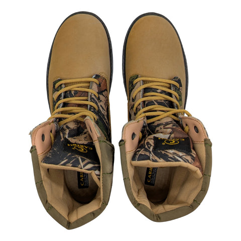 Botín Casual Para Hombre Caribú 344 Color Cajeta Piel Nobuck