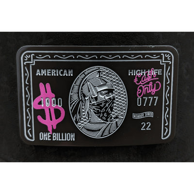 Gorra Cash Only Amex Pink Full Print Snapback Negra 2023 61