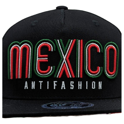 Gorra Antifashion Mexico Plana Algodón Bordado 010