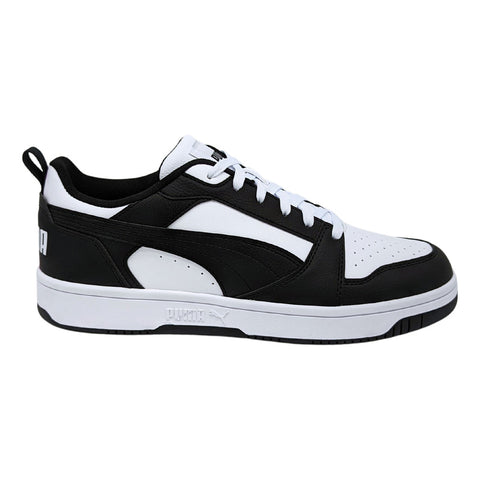 Tenis Puma Rebound V6 Low Blanco-negro 392328 01 Para Hombre