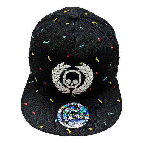 Gorra Antifashion Confetti Negro-color Bordado Algodón 005