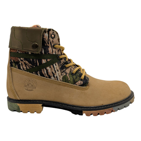 Botín Casual Para Hombre Caribú 344 Color Cajeta Piel Nobuck