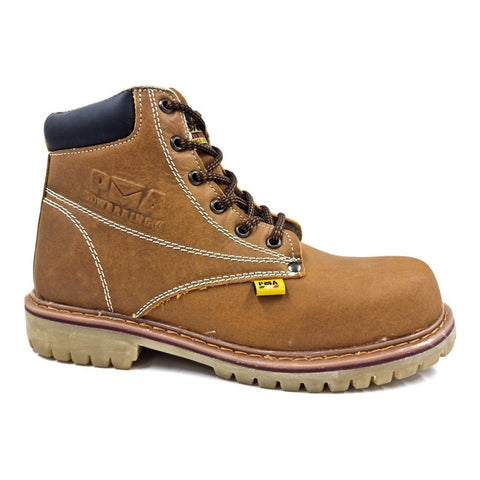 Botas Pma Industriales Sin Casquillo Atanado Avellana Hombre