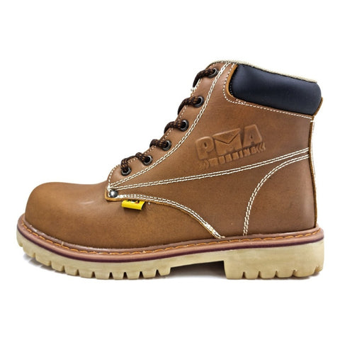 Botas Pma Industriales Sin Casquillo Atanado Avellana Hombre