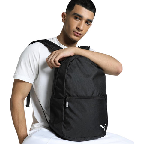 Mochila Escolar Puma 090609 01 Teamgoal Backpack 100% Olriginal Color Negro Diseño De La Tela Liso