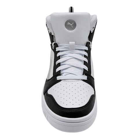 Tenis Puma V6 Metallic Dream Blanco-negro-plata Bota 397474 02 Dama
