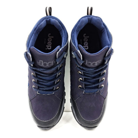 Botas Hombre Jeep 3472 Azul De Piel Tallas 25 30 Cm