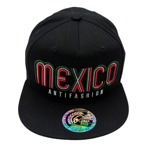 Gorra Antifashion Mexico Plana Algodón Bordado 010