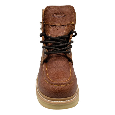 Bota De Trabajo / Casual Con Agujeta En Piel Establo Mod 513