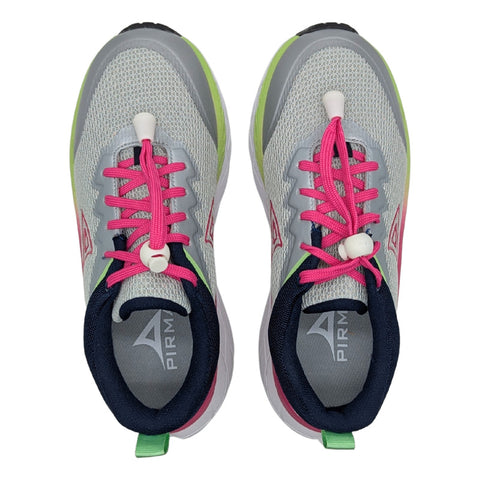 Tenis Pirma Infantil Gris-rosa 8016 Niña 18 Al 21.5