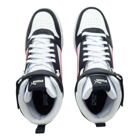 Tenis Puma Rbd Game Blanco Negro Rojo Bota 385839 05 Para Hombre