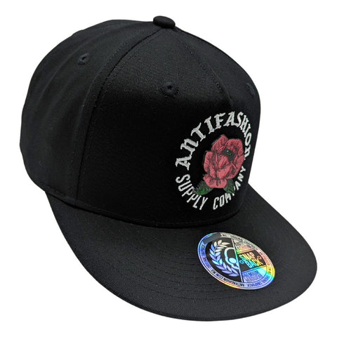 Gorra Antifashion Rosa Negro Bordado Algodón 008
