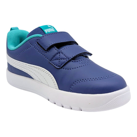 Tenis Puma Courtflex Kinder Niño V3 Tallas Pequeñas 12 Al 17 Infantil Modelo 310252 10