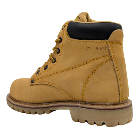 Bota De Trabajo Industrial Pma Con Casco Miel/nobuck-mujer
