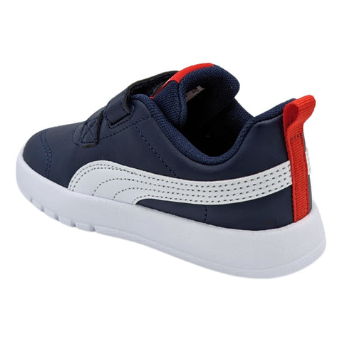 Tenis Puma Kinder Courtflex V3 1v Inf Niño Azul-blanco 310252 03 Tallas Pequeñas
