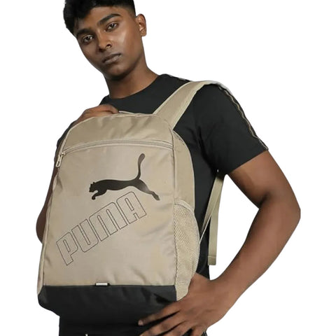Mochila Puma Phase Backpack Beige Casual Deportiva Unisex 079952 36 Beige