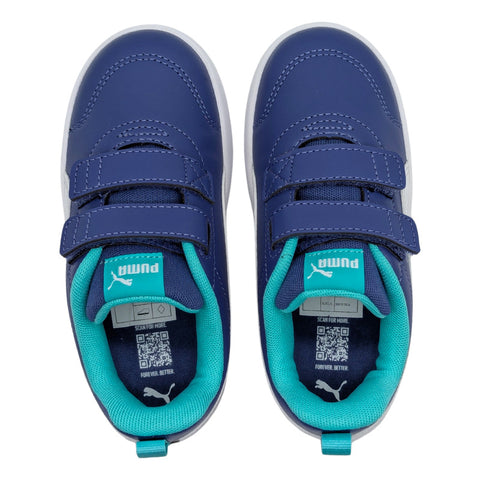 Tenis Puma Courtflex Kinder Niño V3 Tallas Pequeñas 12 Al 17 Infantil Modelo 310252 10