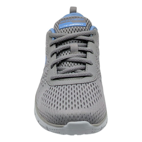 Tenis Skechers Mujer Modelo 150141 Color Gris Dama