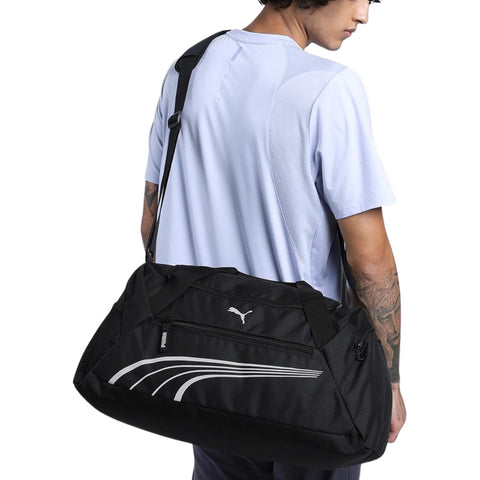Puma Maleta De Mano Ejercicio Gym Deportiva Negro Con Blanco