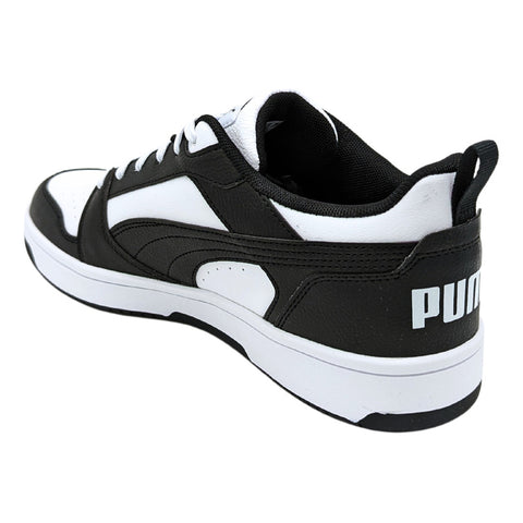 Tenis Puma Rebound V6 Low Blanco-negro 392328 01 Para Hombre