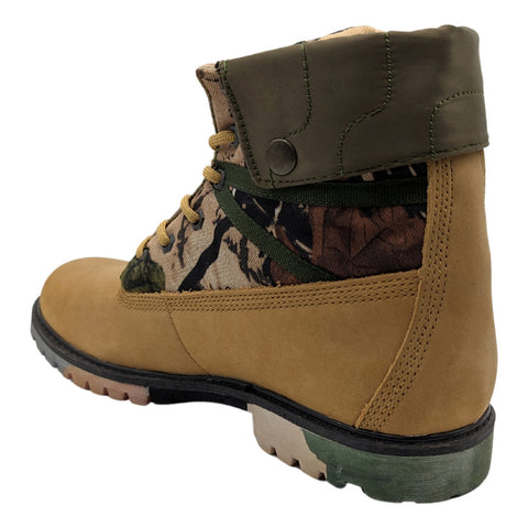 Botín Casual Para Hombre Caribú 344 Color Cajeta Piel Nobuck