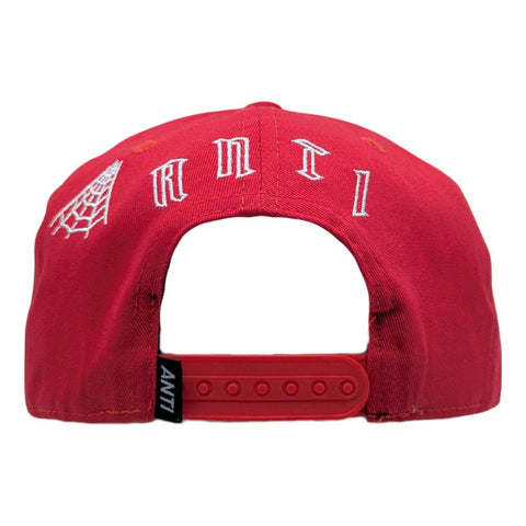 Gorra Antifashion Spider Roja Bordado Algodón 007