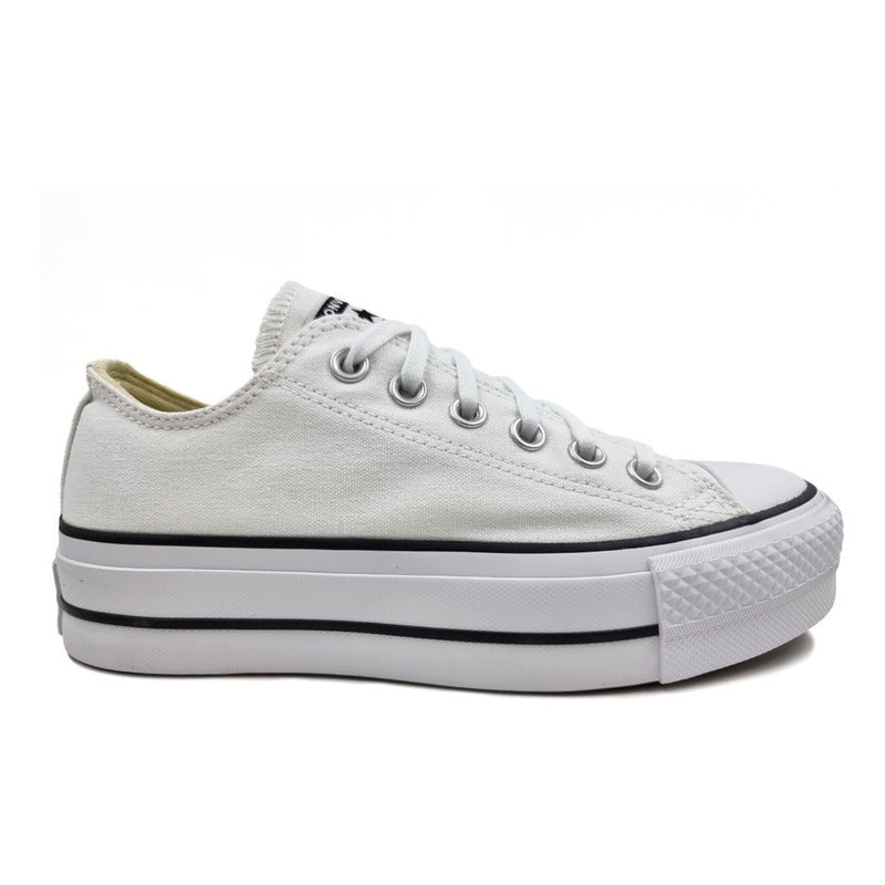 Converse Plataforma Chuck Taylor Choclo Blanco lona 560251c