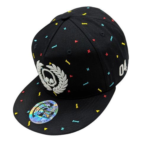 Gorra Antifashion Confetti Negro-color Bordado Algodón 005