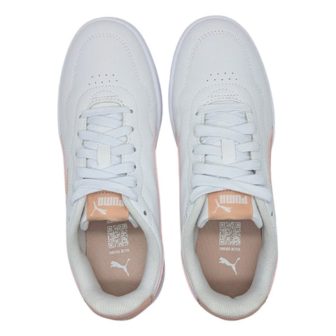 Tenis Puma Court Lally Blanco Rosa Mujer Juvenil 400367 04