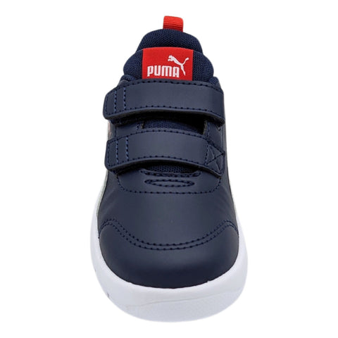 Tenis Puma Kinder Courtflex V3 1v Inf Niño Azul-blanco 310252 03 Tallas Pequeñas
