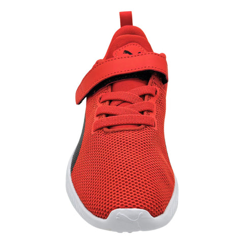Tenis Puma Flyer Runner V Ps Rojo Blanco Velcro 192929 38 Infantil