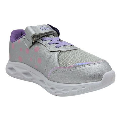 Tenis Niña Luces Led Impacto Brillo Velcro Pirma 4529