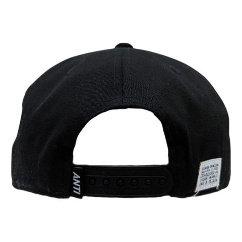 Gorra Antifashion Negra Logo Blanco Bordado 100% Algodón 001