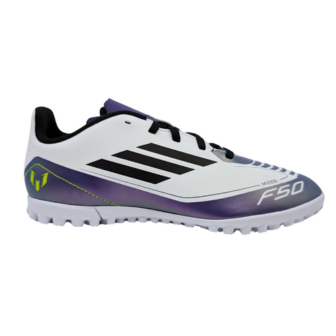 Tenis Adidas F50 Club TF J MESSI Juvenil Color Blanco-Morado