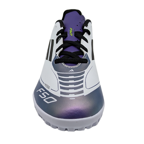 Tenis Adidas F50 Club TF J MESSI Juvenil Color Blanco-Morado