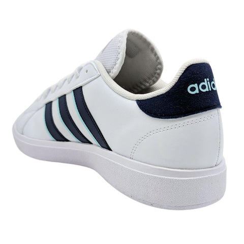 Tenis Adidas Grand Court Base 2.0 Blanco-Azul ID1183 Para Hombre