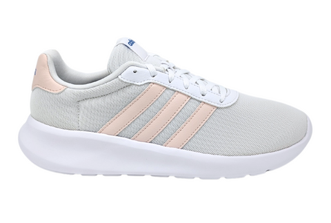 Tenis Adidas Lite Racer 3.0 Blanco-Salmón HP6103 Para Mujer