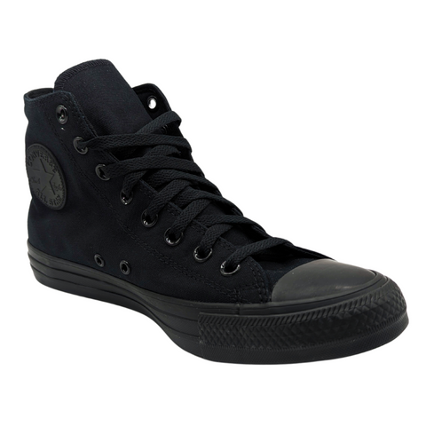 Tenis Converse Chuck Taylor All Star Negros Monocromáticos en Bota de Lona Unisex